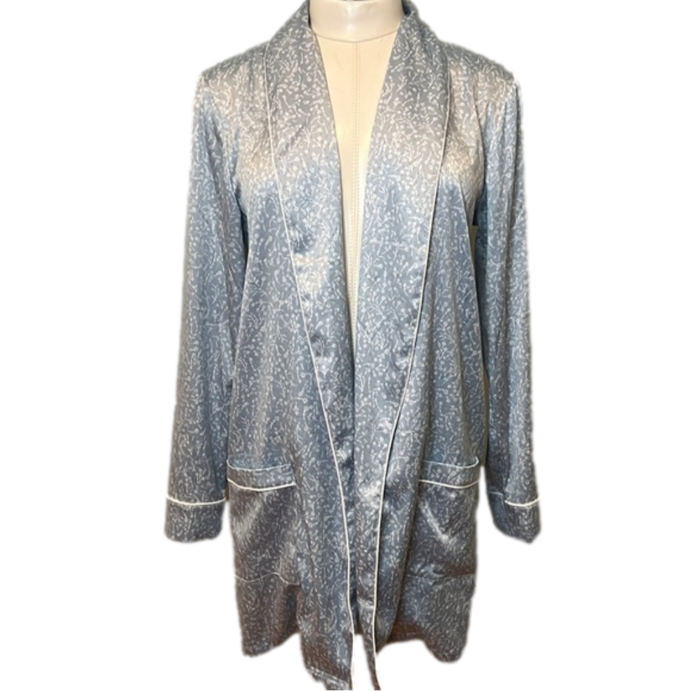 Something Navy Women’s Silk Robe